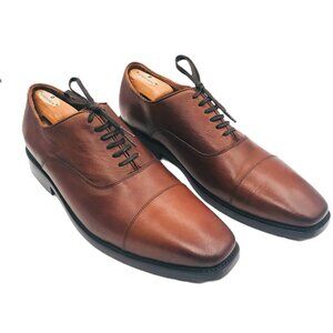 Thursday Everyday 92580 Brown Leather Cap Toe Oxford Dress Shoes Mens US Sz 12.5